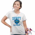 Fashion, accesorii si bijuterii - Femei - Imbracaminte femei - Tricouri si topuri femei - Tricou Femei Huntrix Derpy Pisica Kpop Demon Hunters, alb, marime XL - Infinity.ro