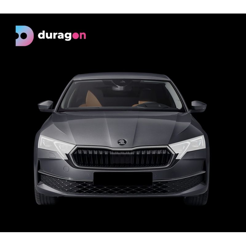 Auto si Moto - Piese auto si accesorii - Caroserie - Faruri, stopuri si proiectoare - Folie protectie faruri Skoda Octavia 2024+, Duragon, silicon Transparent, Anti-zgarieturi, Regenerabila, Flexibila, Anti-Shock, kit instalare - Infinity.ro