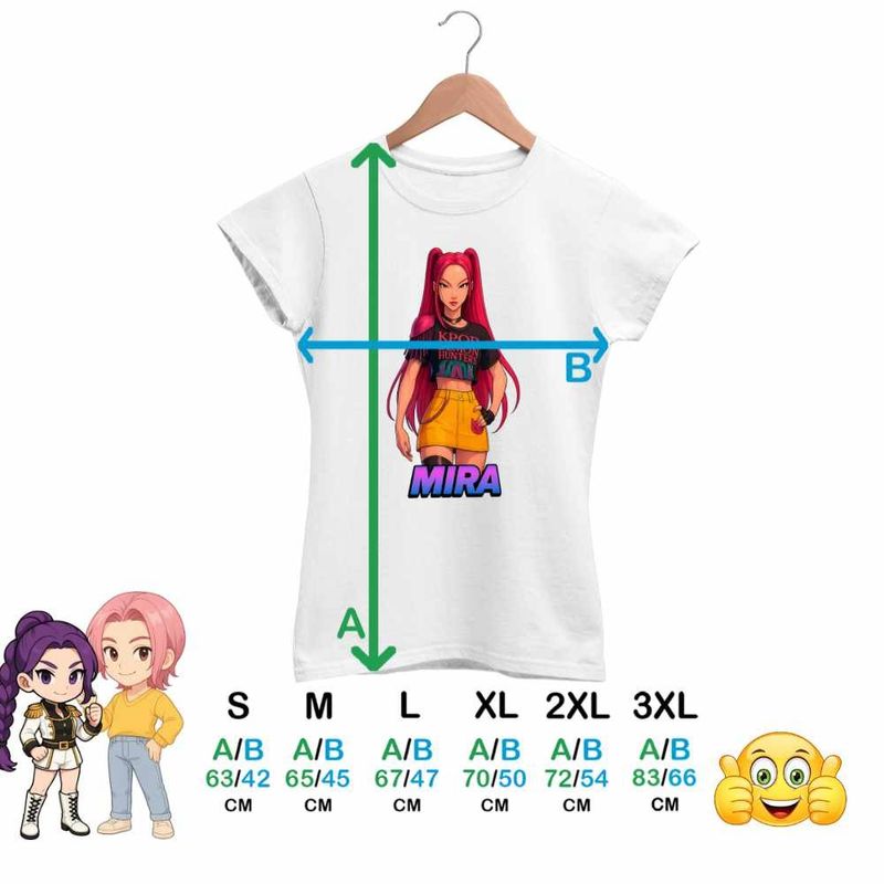 Fashion, accesorii si bijuterii - Femei - Imbracaminte femei - Tricouri si topuri femei - Tricou Femei Huntrix Mira Kpop Demon Hunters, alb, marime XL - Infinity.ro