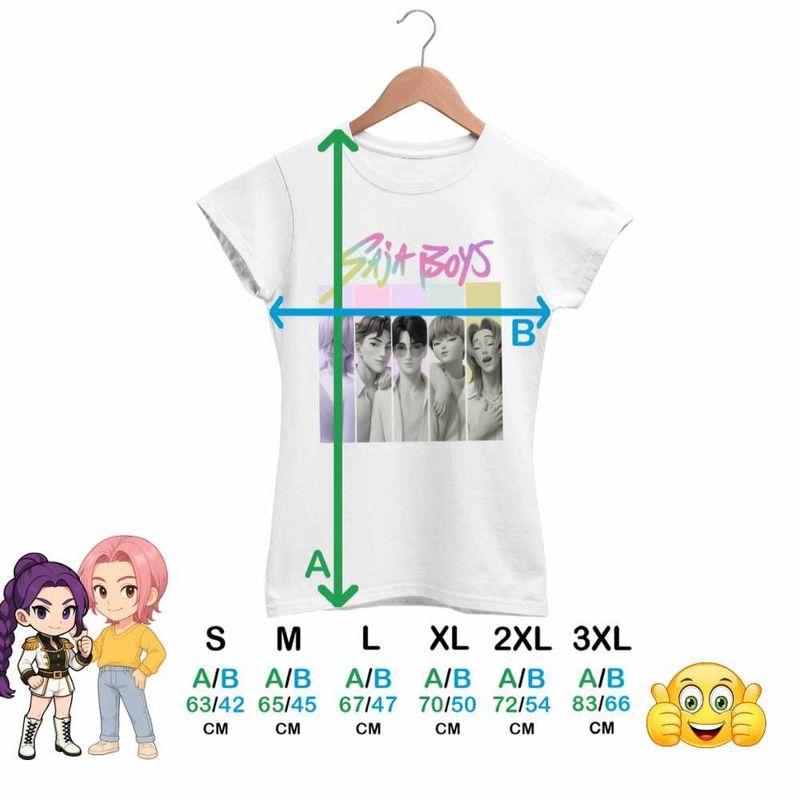 Fashion, accesorii si bijuterii - Femei - Imbracaminte femei - Tricouri si topuri femei - Tricou Femei Huntrix Saja Boys Legends Kpop, alb, marime 2XL - Infinity.ro