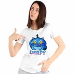 Fashion, accesorii si bijuterii - Femei - Imbracaminte femei - Tricouri si topuri femei - Tricou Femei Huntrix Derpy Pisica Demon Kpop, alb, marime XL - Infinity.ro