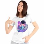 Fashion, accesorii si bijuterii - Femei - Imbracaminte femei - Tricouri si topuri femei - Tricou Femei Huntrix Saja Love Kpop Demon Hunters, alb, marime 3XL - Infinity.ro