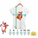 Fashion, accesorii si bijuterii - Femei - Imbracaminte femei - Tricouri si topuri femei - Tricou Femei Mulan Mushu Crikee, alb, marime S - Infinity.ro