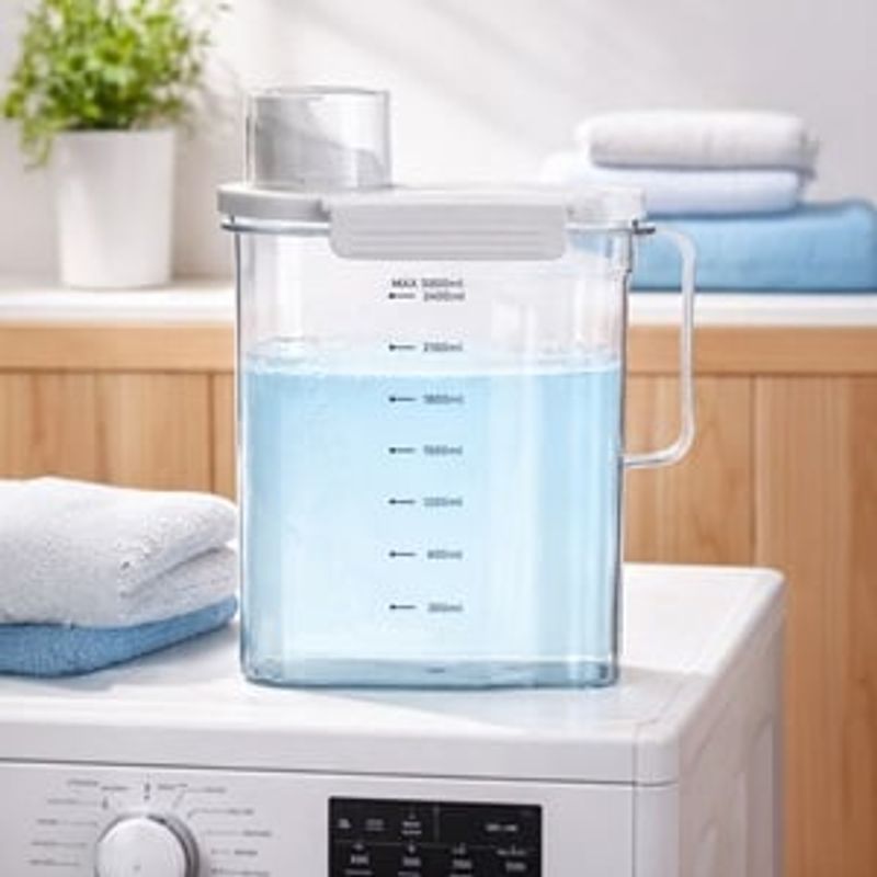Casa si Gradina - Bucatarie si vesela - Organizare si depozitare bucatarie - Dispensere detergent - Recipient Detergent cu Dozator, 3L, Transparent - Infinity.ro