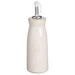 Casa si Gradina - Bucatarie si vesela - Ustensile bucatarie - Oliviere - Recipient Ceramic Bej Stil Nordic cu Picurator Metalic pentru Ulei - Infinity.ro