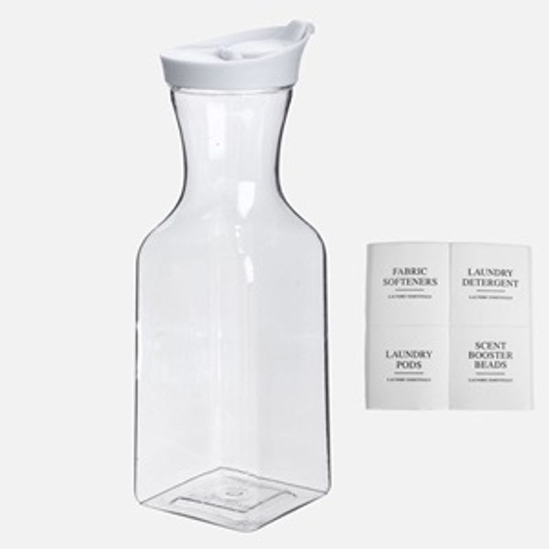 Casa si Gradina - Bucatarie si vesela - Organizare si depozitare bucatarie - Dispensere detergent - Recipient pentru detergent, 1L, Transparent, Plastic - Infinity.ro