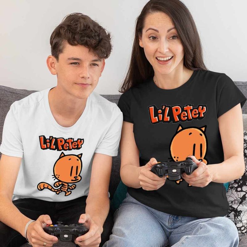 Fashion, accesorii si bijuterii - Femei - Imbracaminte femei - Tricouri si topuri femei - Tricou Femei Dog Man Lil Petey Pisica Dav Pilkey, alb, marime 3XL - Infinity.ro