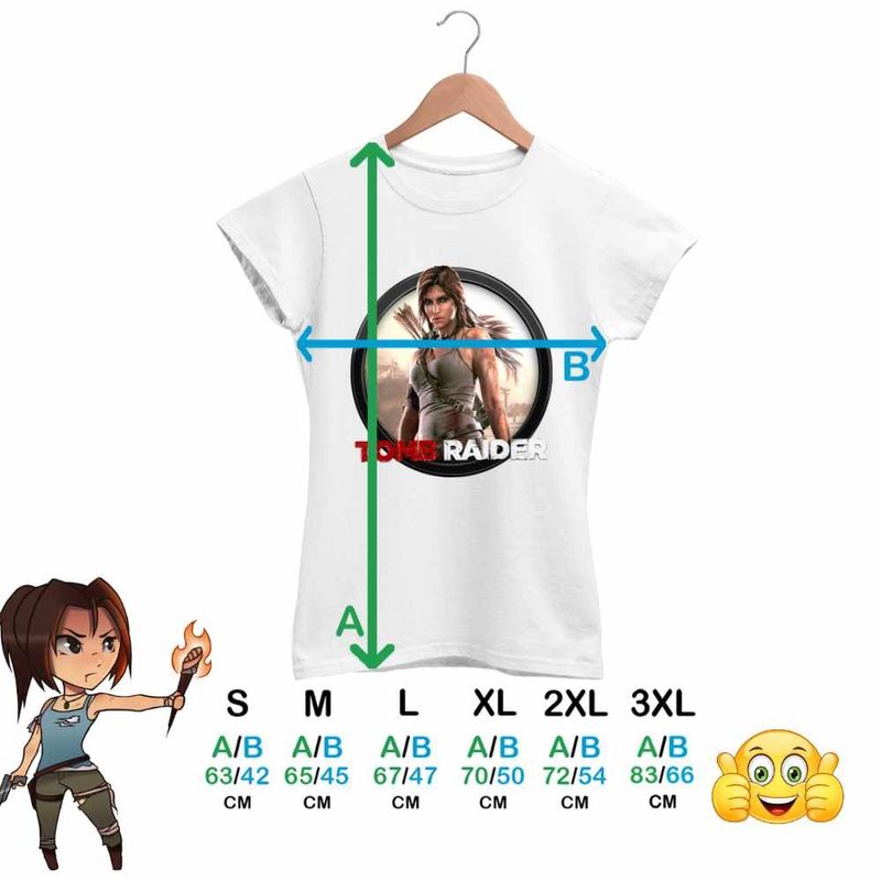 Fashion, accesorii si bijuterii - Femei - Imbracaminte femei - Tricouri si topuri femei - Tricou Femei Tomb Raider Lara Croft Razboi Camuflaj, alb, marime M - Infinity.ro