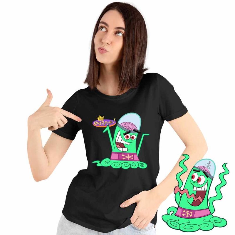 Fashion, accesorii si bijuterii - Femei - Imbracaminte femei - Tricouri si topuri femei - Tricou Femei Fairly Odd Parents Mark Chang Yugopotamia Nasii mei Vrajitori, negru, marime L - Infinity.ro