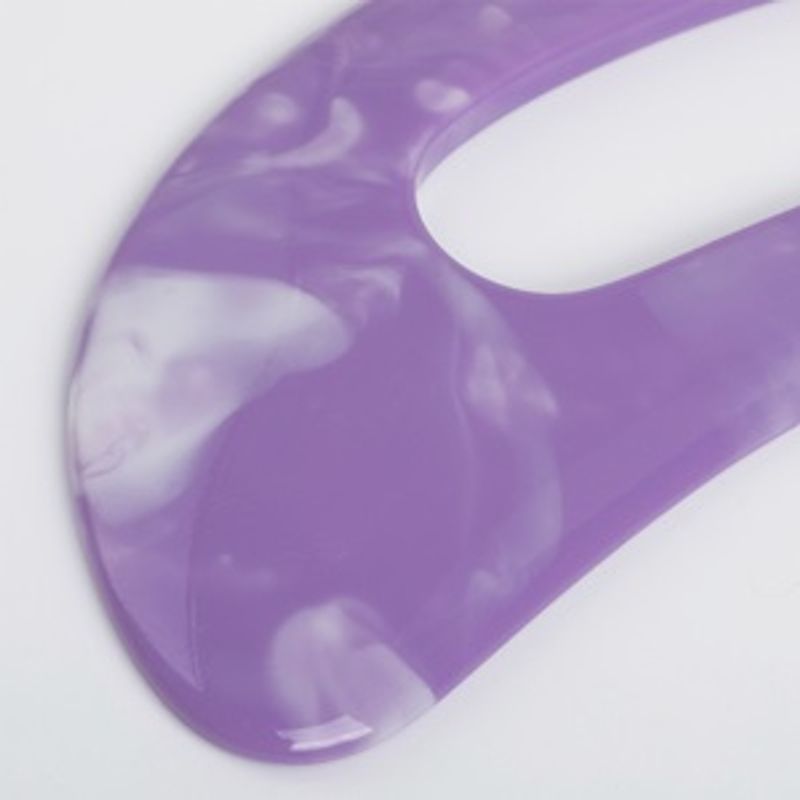 Ingrijire personala si Cosmetice - Sanatate si wellness - Articole wellness - Aparate si dispozitive de masaj - Instrument de masaj Gua Sha pentru corp, 18x7 cm, Lila - Infinity.ro