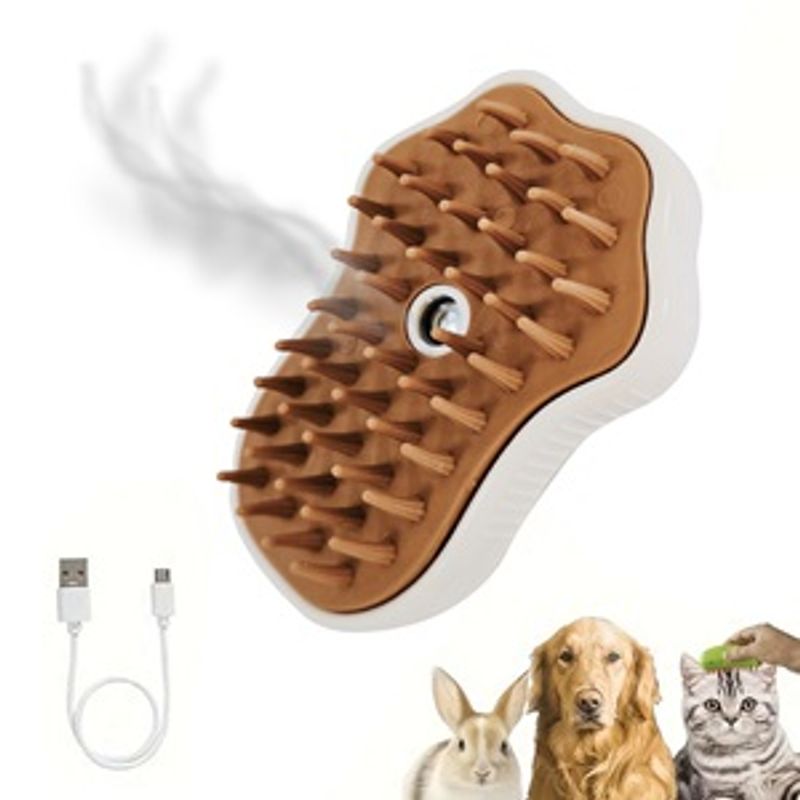 Petshop - Ingrijire si Igiena - Produse uz extern - Perii si manusi - Perie Masaj cu Aburi USB pentru Animale de Companie - Infinity.ro