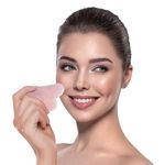 Ingrijire personala si Cosmetice - Sanatate si wellness - Articole wellness - Aparate si dispozitive de masaj - Piatra pentru Masaj Gua Sha Roz - Infinity.ro