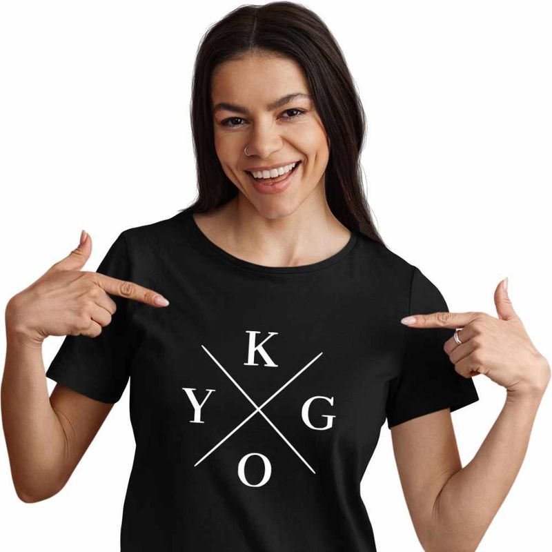 Fashion, accesorii si bijuterii - Femei - Imbracaminte femei - Tricouri si topuri femei - Tricou Femei Kygo, negru, marime L - Infinity.ro