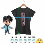 Fashion, accesorii si bijuterii - Femei - Imbracaminte femei - Tricouri si topuri femei - Tricou Femei BlackPink Vibe Kpop Merch, negru, marime 3XL - Infinity.ro