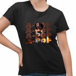 Fashion, accesorii si bijuterii - Femei - Imbracaminte femei - Tricouri si topuri femei - Tricou Femei Tyla APOP, negru, marime L - Infinity.ro