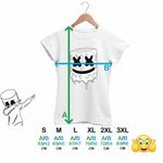 Fashion, accesorii si bijuterii - Femei - Imbracaminte femei - Tricouri si topuri femei - Tricou Femei Marshmello Melting, alb, marime 3XL - Infinity.ro