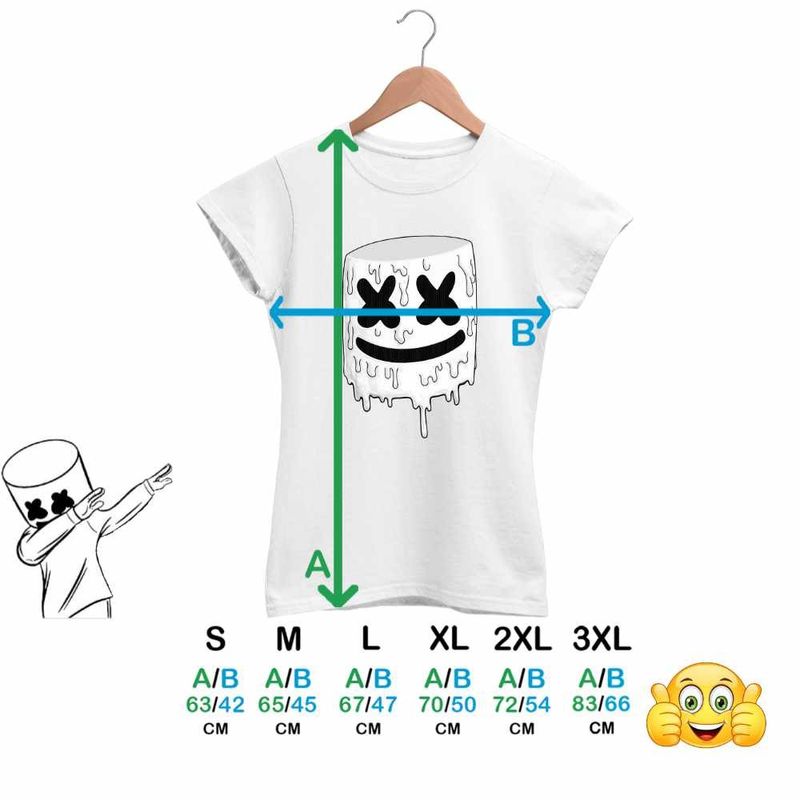 Fashion, accesorii si bijuterii - Femei - Imbracaminte femei - Tricouri si topuri femei - Tricou Femei Marshmello Melting, alb, marime 3XL - Infinity.ro