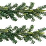 Casa si Gradina - Decoratiuni - Decoratiuni petrecere - Bannere si ghirlande decorative - Ghirlanda de Craciun cu 138 de crengi, Verde, 2.7m x 10cm - Infinity.ro
