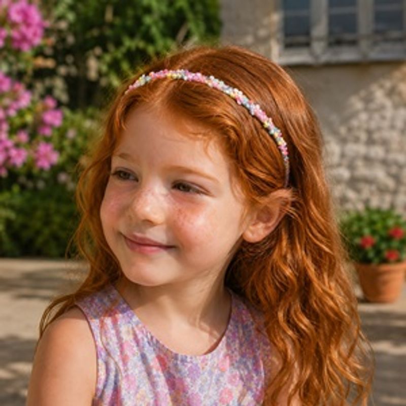 Fashion, accesorii si bijuterii - Copii - Accesorii copii - Accesorii pentru par copii - Bentita pentru copii, Transparenta cu Confetti si Strasuri - Infinity.ro