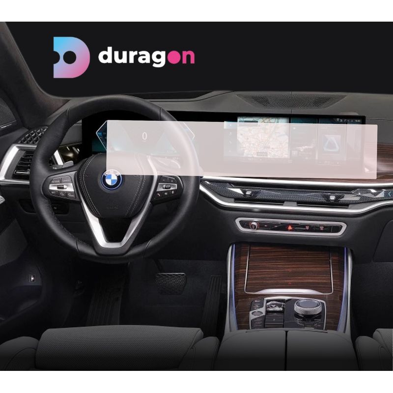 Auto si Moto - Piese auto si accesorii - Interior auto - Bord si accesorii - Foilie Protectie Navigatie Duragon compatibila cu BMW X3 2024+, X5 2022+, X6 2024+, X7 2022+, XM 2022+, silicon, Anti-Shock, kit instalare - Infinity.ro