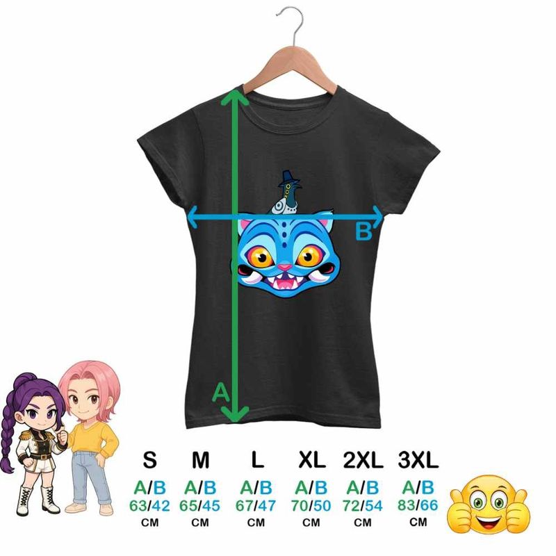 Fashion, accesorii si bijuterii - Femei - Imbracaminte femei - Tricouri si topuri femei - Tricou Femei Huntrix Derpy Sussie Kpop Demon Hunters, negru, marime 2XL - Infinity.ro
