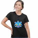 Fashion, accesorii si bijuterii - Femei - Imbracaminte femei - Tricouri si topuri femei - Tricou Femei Huntrix Derpy Sussie Kpop Demon Hunters, negru, marime 2XL - Infinity.ro