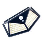 Casa si Gradina - Corpuri si surse de iluminat - Iluminat exterior - Lampi solare - Lampa solara de perete, alimentata cu energie solara, 100 Led-uri 2400 mAh, 700LM/1300LM - Infinity.ro
