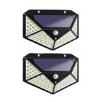 Casa si Gradina - Corpuri si surse de iluminat - Iluminat exterior - Lampi solare - Set 2 lampi cu incarcare solara, Cu Senzor de miscare si lumina, 3 trepte de iluminare, 100 x LED, 1200mAh, IP65 - Infinity.ro