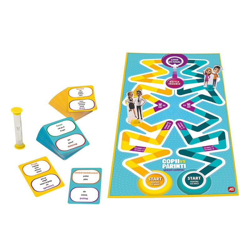 Jucarii, Copii si Bebe - Jucarii si jocuri - Jocuri si puzzle - Jocuri de societate - Joc de Societate Copii vs Parinti - Gaseste Cuvantul, 2+ Jucatori, 7+ Ani - Infinity.ro