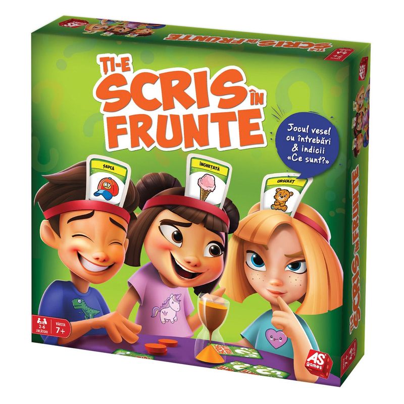 Jucarii, Copii si Bebe - Jucarii si jocuri - Jocuri si puzzle - Jocuri de societate - Joc de Societate pentru Copii Ti-e Scris in Frunte, 2-6 Jucatori, 7+ Ani - Infinity.ro