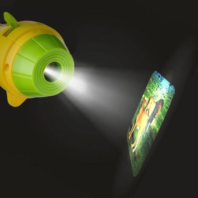 Jucarii, Copii si Bebe - Jucarii si jocuri - Jucarii & jocuri educative - Jucarii interactive - Jucarie Lanterna Proiector Mini Animale din Jungla cu 3 Diapozitive - Infinity.ro