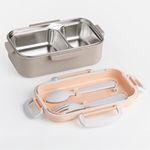Casa si Gradina - Bucatarie si vesela - Organizare si depozitare bucatarie - Cutii alimentare - Caserola Termica din Inox cu Furculita & Lingura - Infinity.ro