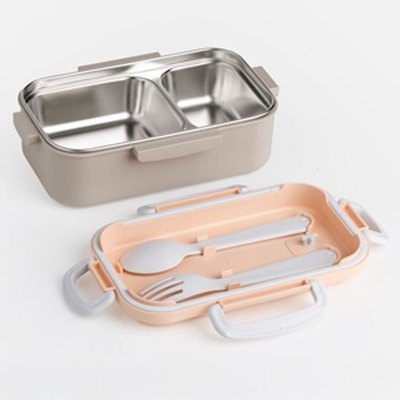Casa si Gradina - Bucatarie si vesela - Organizare si depozitare bucatarie - Cutii alimentare - Caserola Termica din Inox cu Furculita & Lingura - Infinity.ro
