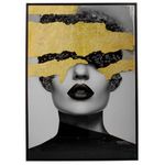 Casa si Gradina - Decoratiuni - Tablouri - Tablou Canvas Glossy cu Cristale si Glitter, 52x72x2,8 cm, Rama Neagra din Lemn - Infinity.ro