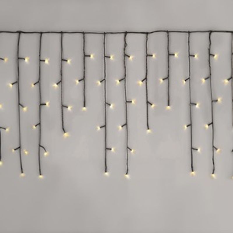 Casa si Gradina - Decoratiuni - Decoratiuni de sezon - Instalare Lumini LED cu 100 de Becuri Interconectabile 5m - Alb Cald - Infinity.ro