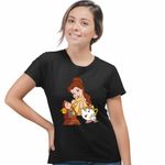 Fashion, accesorii si bijuterii - Femei - Imbracaminte femei - Tricouri si topuri femei - Tricou Femei Frumoasa si Bestia Ceanic Ceas, negru, marime L - Infinity.ro