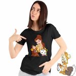 Fashion, accesorii si bijuterii - Femei - Imbracaminte femei - Tricouri si topuri femei - Tricou Femei Frumoasa si Bestia Ceanic Ceas, negru, marime L - Infinity.ro