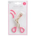 Ingrijire personala si Cosmetice - Machiaj - Accesorii machiaj - Ondulator metalic pentru gene, auriu, cu manere din silicon si 2 rezerve - Infinity.ro