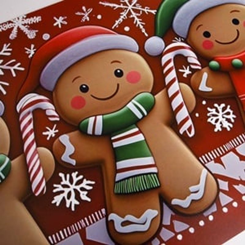 Casa si Gradina - Bucatarie si vesela - Vesela si tacamuri - Platouri de bucatarie - Suport Farfurie de Craciun cu Figurine Om de Turta Dulce - Infinity.ro