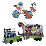 Jucarii, Copii si Bebe - Jucarii si jocuri - Figurine - Set Camion de Salvare cu Dinozaur, Figurine si Efecte Sonore, Verde - Infinity.ro