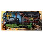 Jucarii, Copii si Bebe - Jucarii si jocuri - Figurine - Set Camion de Salvare cu Dinozaur, Figurine si Efecte Sonore, Verde - Infinity.ro