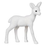 Casa si Gradina - Decoratiuni - Decoratiuni de sezon - Figura Decorativa Cerb Alb Catifelat 15cm - Infinity.ro