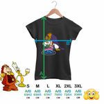 Fashion, accesorii si bijuterii - Femei - Imbracaminte femei - Tricouri si topuri femei - Tricou Femei Frumoasa si Bestia Povesti, negru, marime 2XL - Infinity.ro