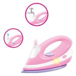 Jucarii, Copii si Bebe - Jucarii si jocuri - Jucarii de rol - Seturi de curatenie copii si accesorii - Set Masa de Calcat cu Fier de Calcat, Sunet si Lumina, Uscator de Rufe pentru Copii, Roz - Infinity.ro