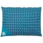 Petshop - Accesorii petshop - Culcusuri si custi - Culcusuri si saltele - Perna de Podea pentru Animale de Companie, Albastra cu Model Zigzag, 90x70cm - Infinity.ro