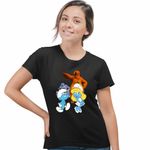 Fashion, accesorii si bijuterii - Femei - Imbracaminte femei - Tricouri si topuri femei - Tricou Femei Strumfii Grizzy Lemingii Strumfita, negru, marime 3XL - Infinity.ro