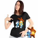 Fashion, accesorii si bijuterii - Femei - Imbracaminte femei - Tricouri si topuri femei - Tricou Femei Strumfii Grizzy Lemingii Strumfita, negru, marime 3XL - Infinity.ro