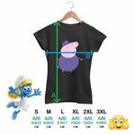 Fashion, accesorii si bijuterii - Femei - Imbracaminte femei - Tricouri si topuri femei - Tricou Femei Bunicu Purcelusa Peppa Pig, negru, marime 3XL - Infinity.ro