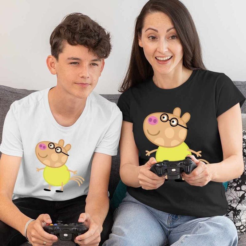 Fashion, accesorii si bijuterii - Femei - Imbracaminte femei - Tricouri si topuri femei - Tricou Femei Poneiul Pedro Purcelusa Peppa Pig, alb, marime M - Infinity.ro