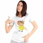 Fashion, accesorii si bijuterii - Femei - Imbracaminte femei - Tricouri si topuri femei - Tricou Femei Poneiul Pedro Purcelusa Peppa Pig, alb, marime M - Infinity.ro